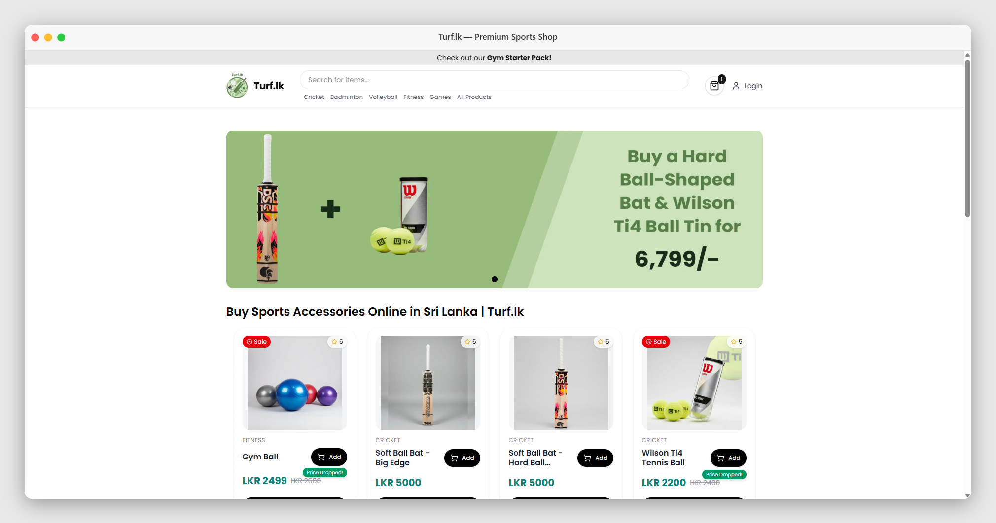 Turf.lk E-Commerce